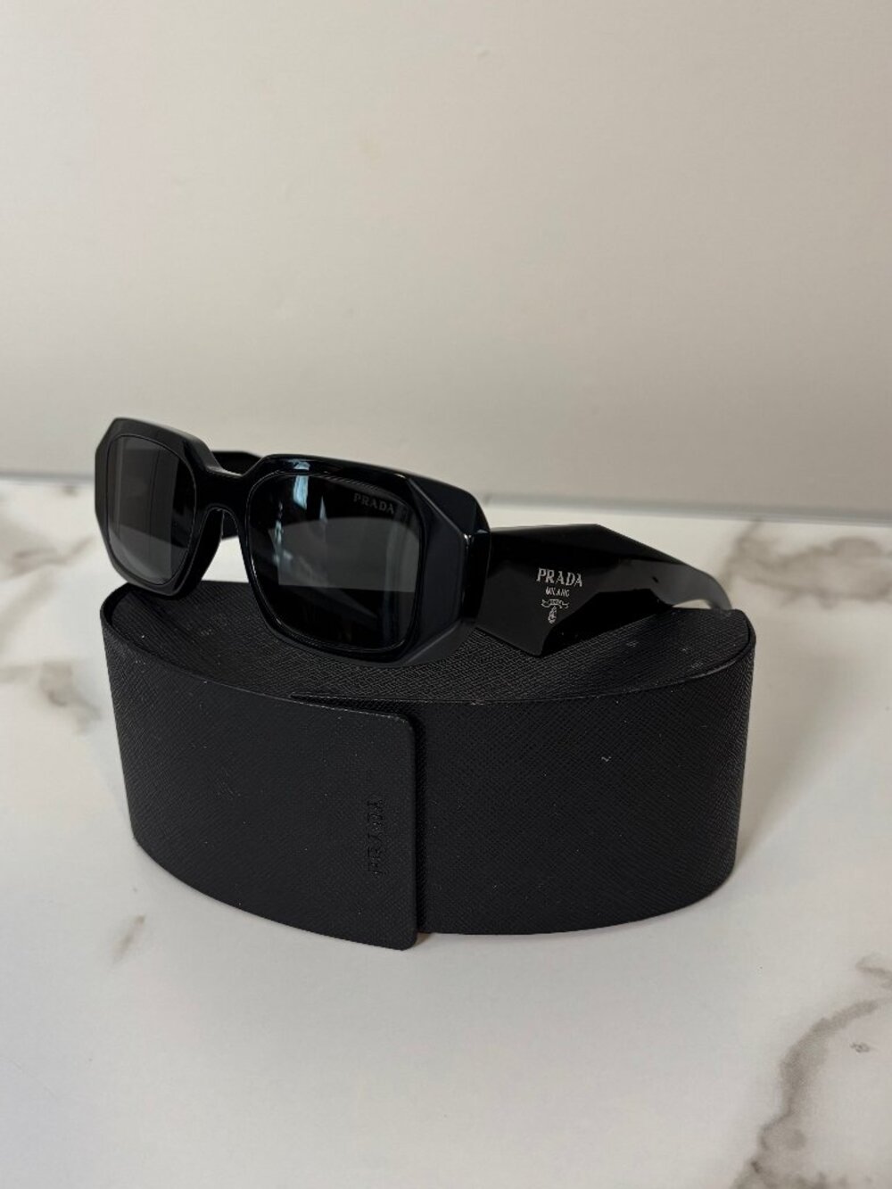 Prada Black Sunglasses with Case